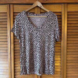 APT 9 | Leopard Print Short Sleeve Tshirt